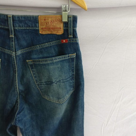 Lucky Brand Highrise Flared jean in Lemon Valley sz8 Ankle Length Cropped jeans - Picture 8 of 8